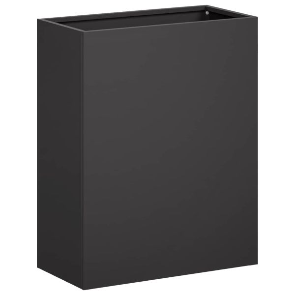 Градинска саксия 2 бр. Черно 40 x 20 x 50 см