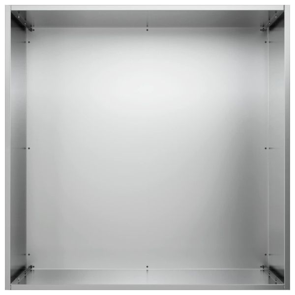 Градинска саксия 2 бр. Сребристо 50 x 50 x 75 cm