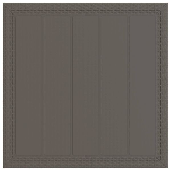 Комплект за хранене в градината 3 бр. Светлосиво и антрацит ПП