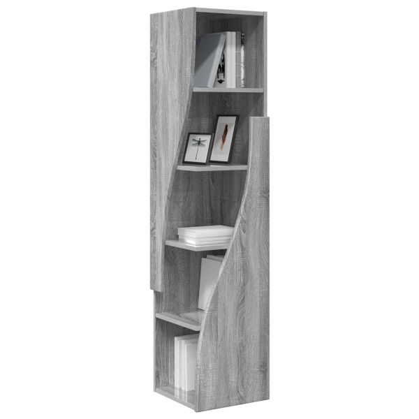 Ъглов шкаф 32x32x140см Инженерна дървесина Сив Сонома