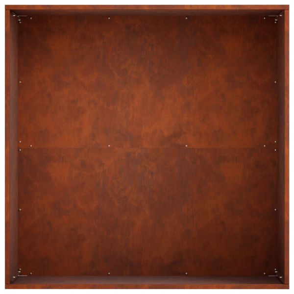 Градинска саксия 2 бр. Ръждясало 60 x 60 x 30 cm