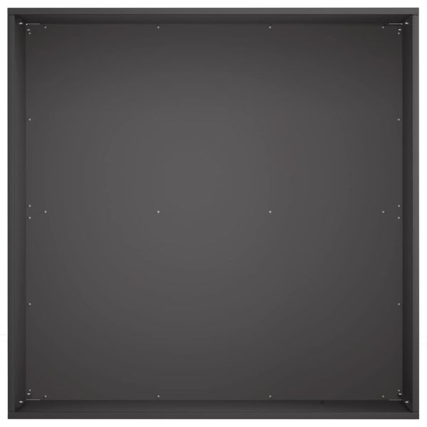 Градинска саксия 2 бр. Черно 60 x 60 x 30 cm