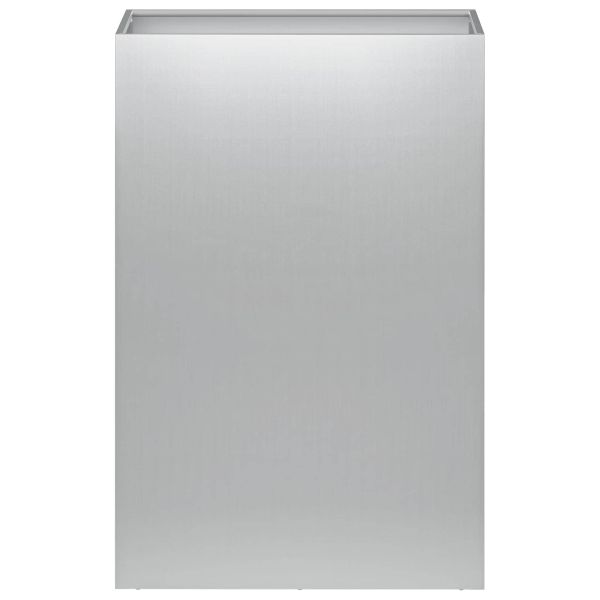 Градинска саксия Сребристо 50 x 30 x 75 см Поцинкована стомана