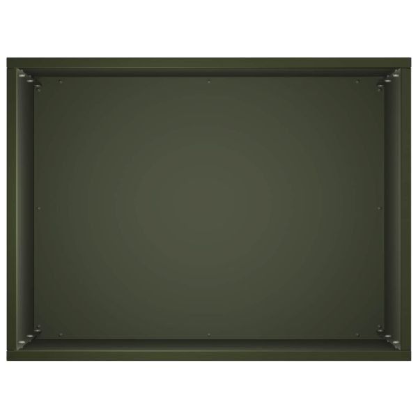 Градинска саксия 2 бр. Маслиненозелено 40 x 30 x 40 см