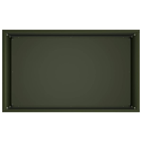 Градинска саксия 2 бр. Маслиненозелено 50 x 40 x 75 см