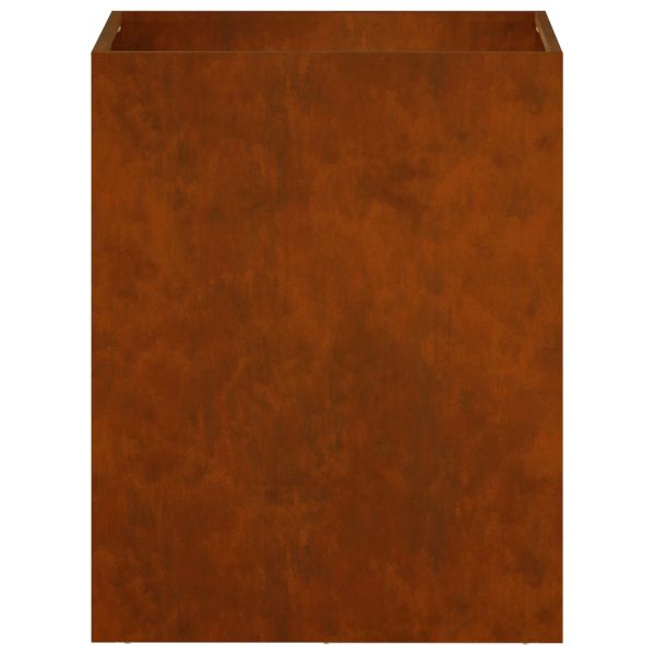 Градинска саксия 2 бр. Ръждясало 40 x 30 x 50 cm