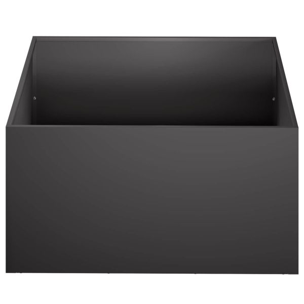 Градинска саксия Черно 60 x 60 x 30 cm