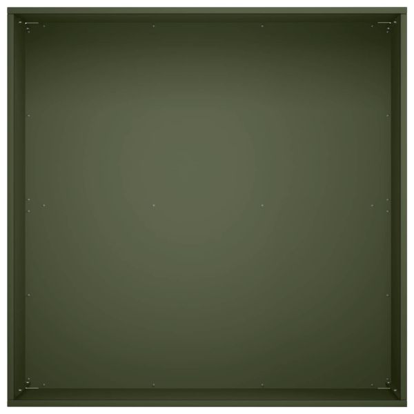 Градинска саксия 2 бр. Маслиненозелено 40 x 40 x 30 cm