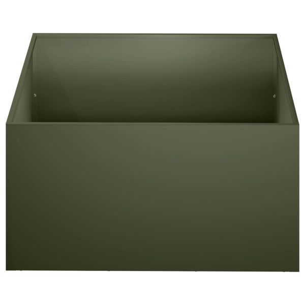 Градинска саксия Маслиненозелено 40 x 40 x 30 cm