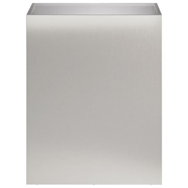 Градинска саксия Сребристо 40 x 30 x 40 см Неръждаема стомана