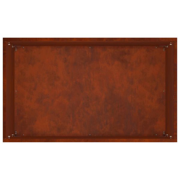 Градинска саксия 2 бр. Ръждясало 50 x 40 x 75 см