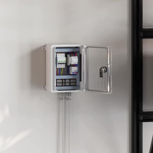 Контролен шкаф Сив 25 x 13 x 24 см ABS пластмаса