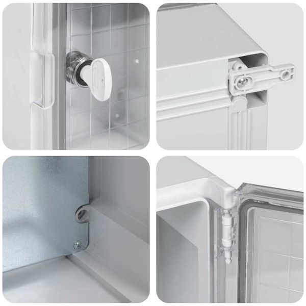 Контролен шкаф Сив 25 x 13 x 24 см ABS пластмаса