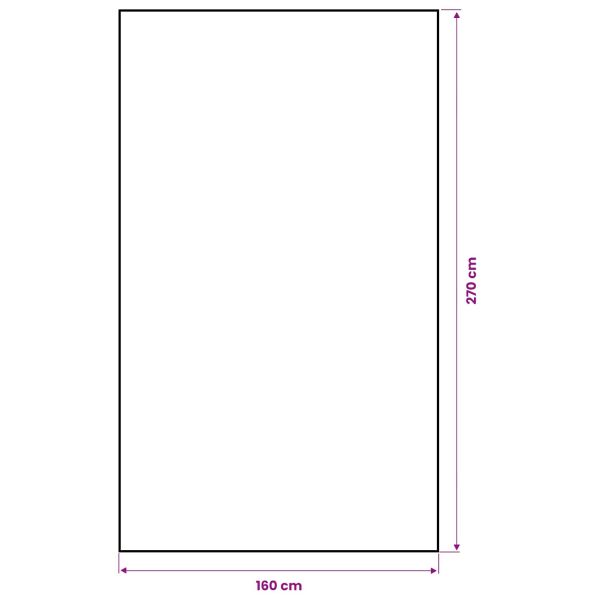 Маса от юта Натурално 160 x 270 см 100% Юта Тоса