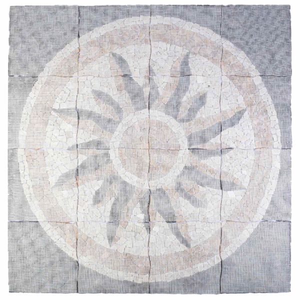 Плочки Мозаика Слънчев Мотив Многоцветен 120 x 120 cm Мрамор