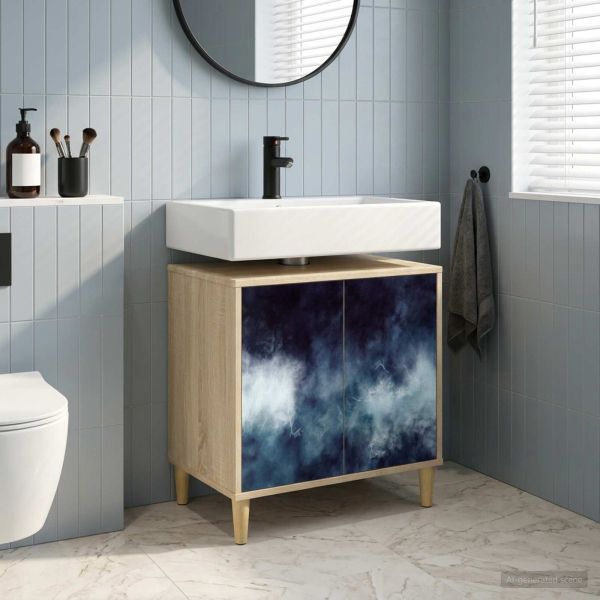 Шкаф за баня RAALTE Сонома 60 x 40 x 60 см Инженерна дървесина