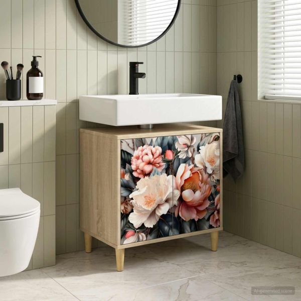 Шкаф за баня BORNE Сонома 60 x 40 x 60 см Инженерна дървесина