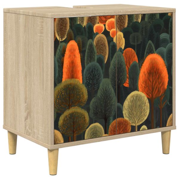 Шкаф за баня ZAANDAM Сонома 60 x 40 x 60 см Инженерна дървесина