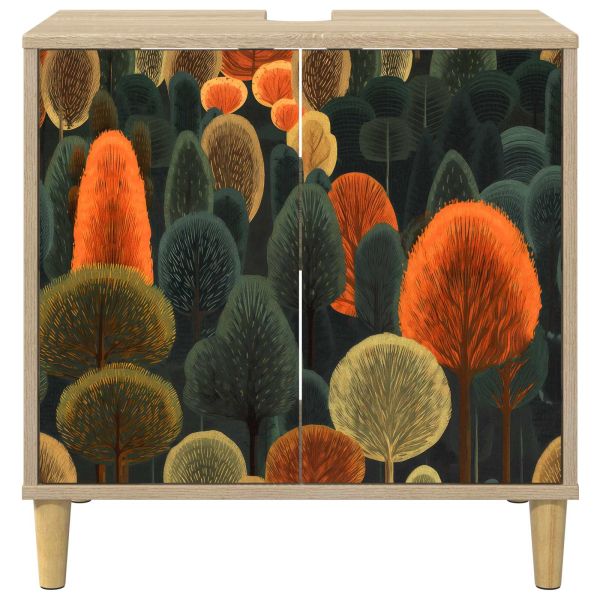 Шкаф за баня ZAANDAM Сонома 60 x 40 x 60 см Инженерна дървесина
