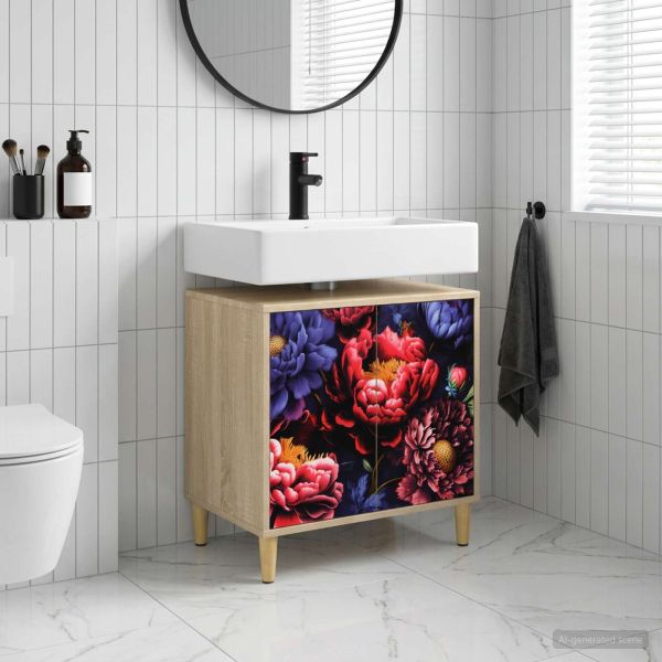 Шкаф за баня KIEL Сонома 60 x 40 x 60 см Инженерна дървесина