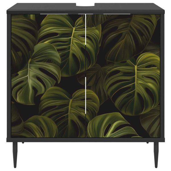 Шкаф за баня ELBURG Черен дъб 60 x 40 x 61 см