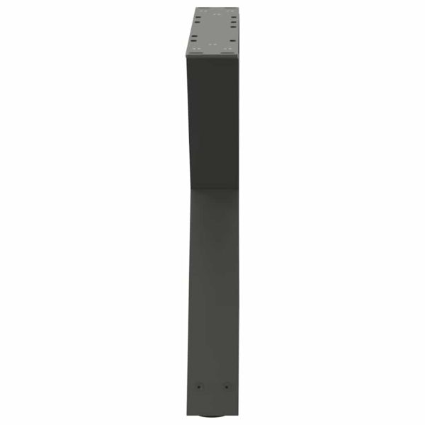 Крака за масичка за кафе, 2 бр., антрацит, 50 x (42-43,3) см, стомана