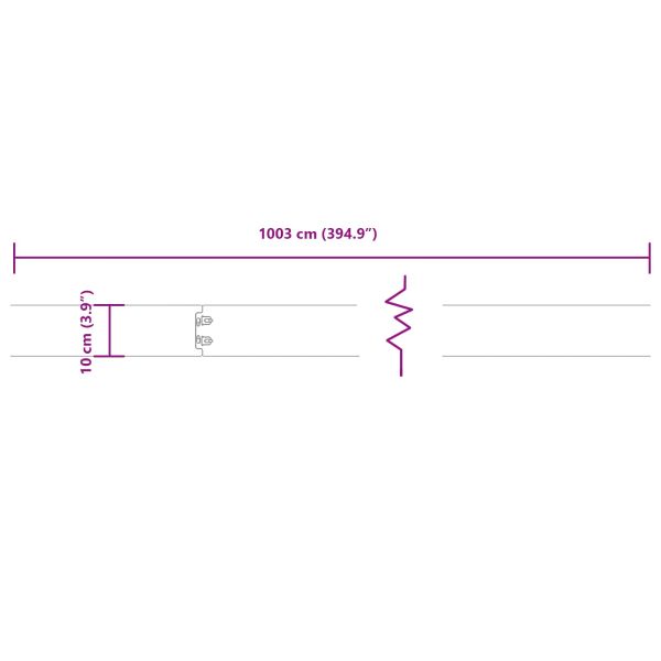 Ограда за трева 10 pcs 10 x 103 cm Кортенова стомана Ръждясало