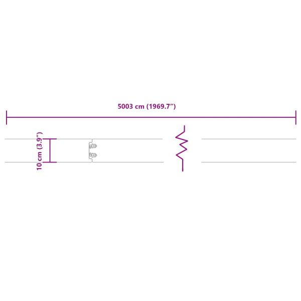 Ограда за трева 50 pcs 10 x 103 cm Кортенова стомана Ръждясало