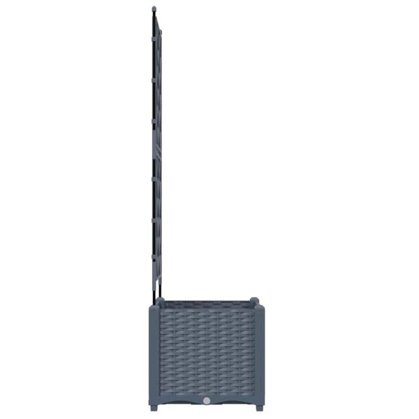 Градинска саксия Светлосиво 40 x 40 x 143 см ПП