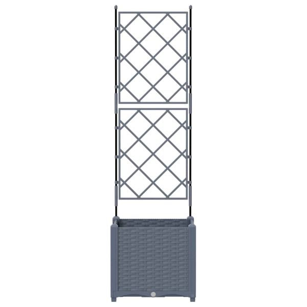 Градинска саксия Светлосиво 40 x 40 x 143 см ПП