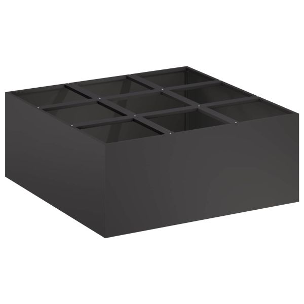 Градинска саксия Черно 100 x 100 x 50 cm