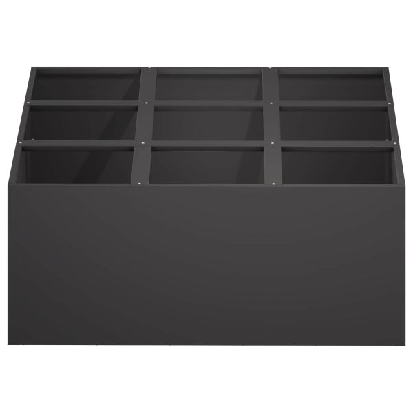 Градинска саксия Черно 100 x 100 x 50 cm
