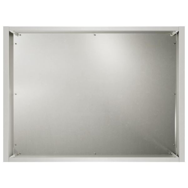 Градинска саксия 2 бр. Сребристо 40 x 30 x 30 см