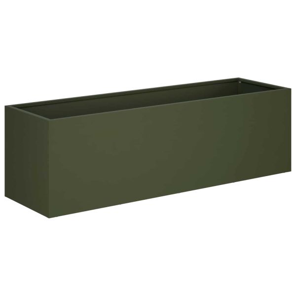 Градинска саксия Маслиненозелено 80 x 30 x 30 см