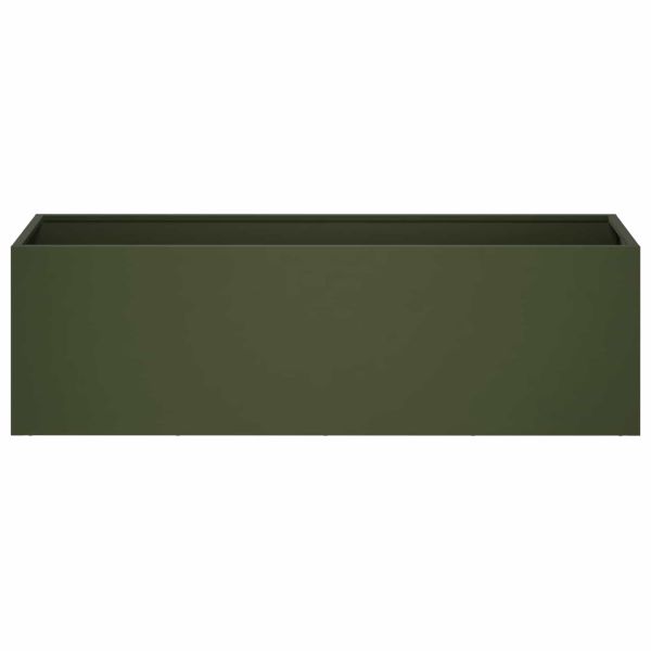 Градинска саксия Маслиненозелено 80 x 30 x 30 см