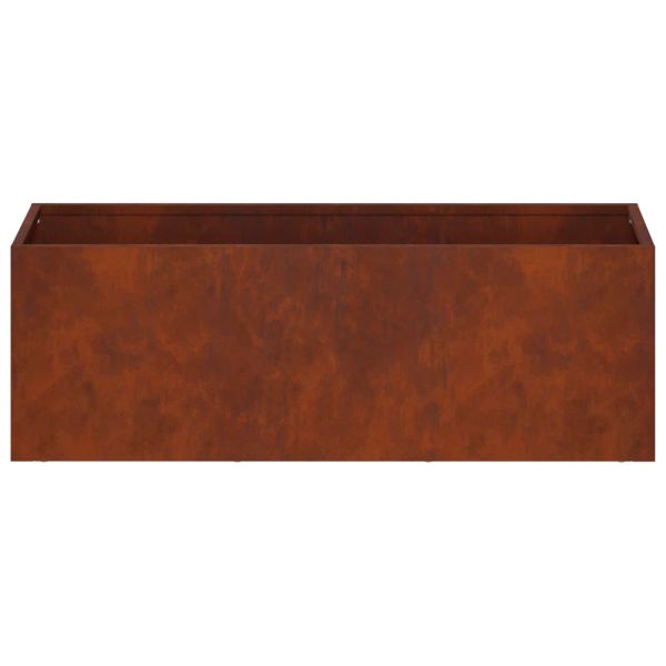 Градинска саксия 2 бр. Ръждясало 40 x 20 x 20 см
