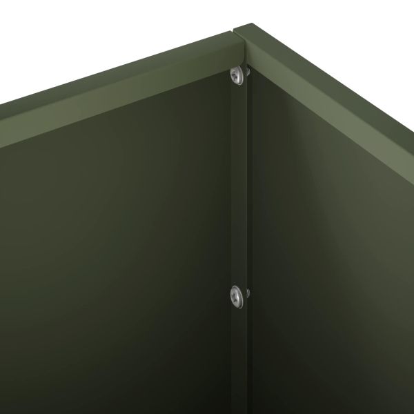 Градинска саксия 2 бр. Маслиненозелено 60 x 20 x 20 см