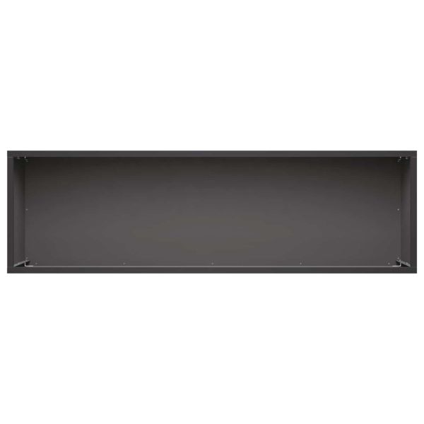 Градинска саксия 2 бр. Черно 80 x 30 x 30 см
