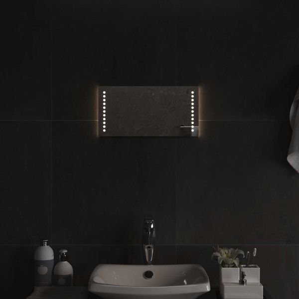 LED огледало за баня Прозрачен 40 x 20 cm закалено стъкло