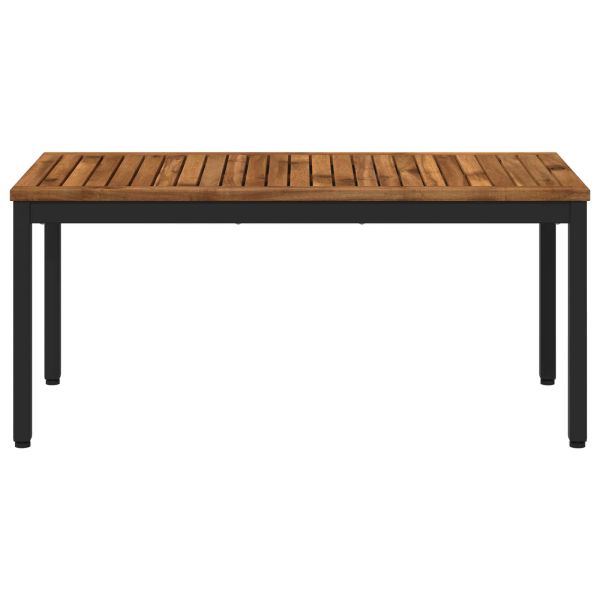 Масичка за кафе Естествено и черно 50 x 100,5 x 45 см