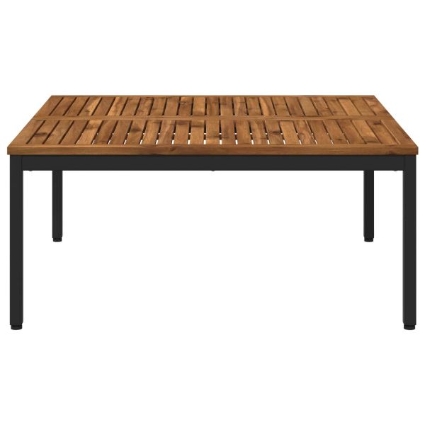 Масичка за кафе Естествено и черно 100 x 100,5 x 45 см