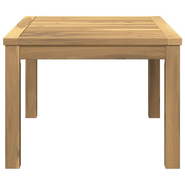 Масичка за кафе Бяло 50 x 68,5 x 36 см Солидно акациево дърво