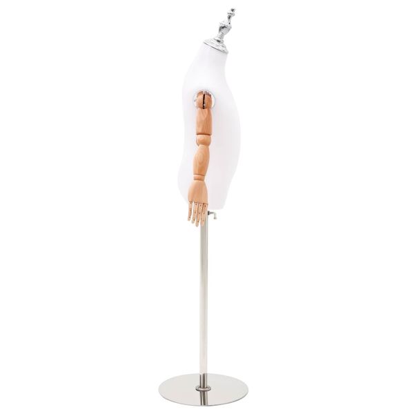 Регулируем манекен 120-150 см с основа Унисекс ПП Бяло