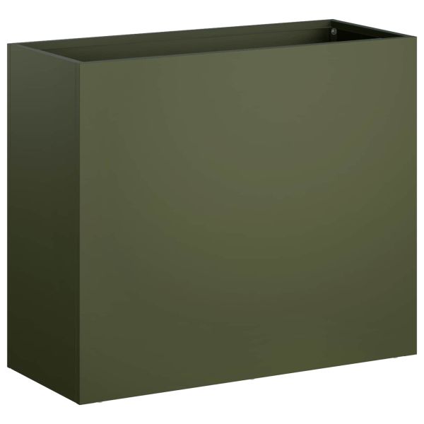 Градинска саксия 2 бр. Маслиненозелено 50 x 20 x 40 см
