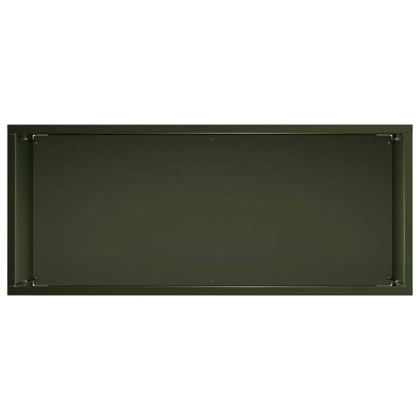 Градинска саксия 2 бр. Маслиненозелено 50 x 20 x 40 см
