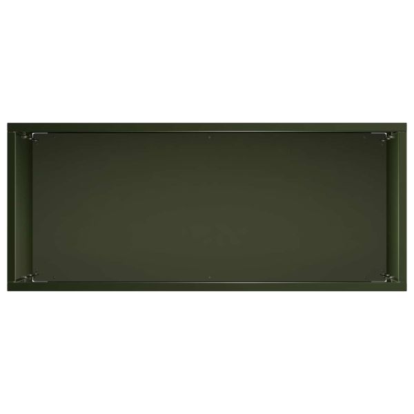 Градинска саксия 2 бр. Маслиненозелено 40 x 20 x 75 см