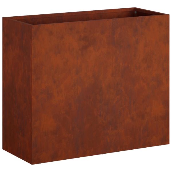 Градинска саксия 2 бр. Ръждясало 50 x 20 x 40 см