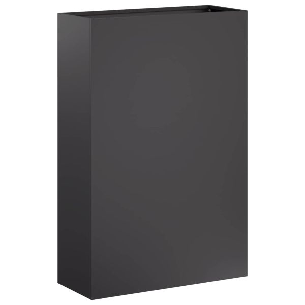 Градинска саксия Черно 40 x 20 x 75 см
