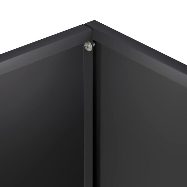 Градинска саксия Черно 40 x 20 x 75 см