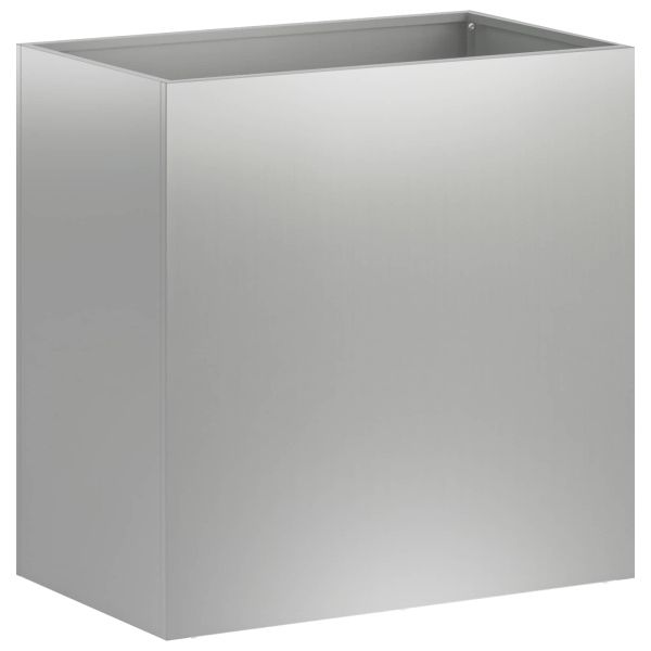 Градинска саксия Сребристо 50 x 30 x 50 cm Поцинкована стомана